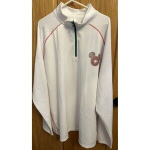 Disney Parks Epcot World Showcase Mexico Sweatshirt Men's 3XL 1/4 Zip White- NEW